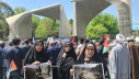 حضور جمعی از دانشگاهیان دانشکده شریعتی در تجمع بزرگ دانشگاهیان در مسجد دانشگاه تهران